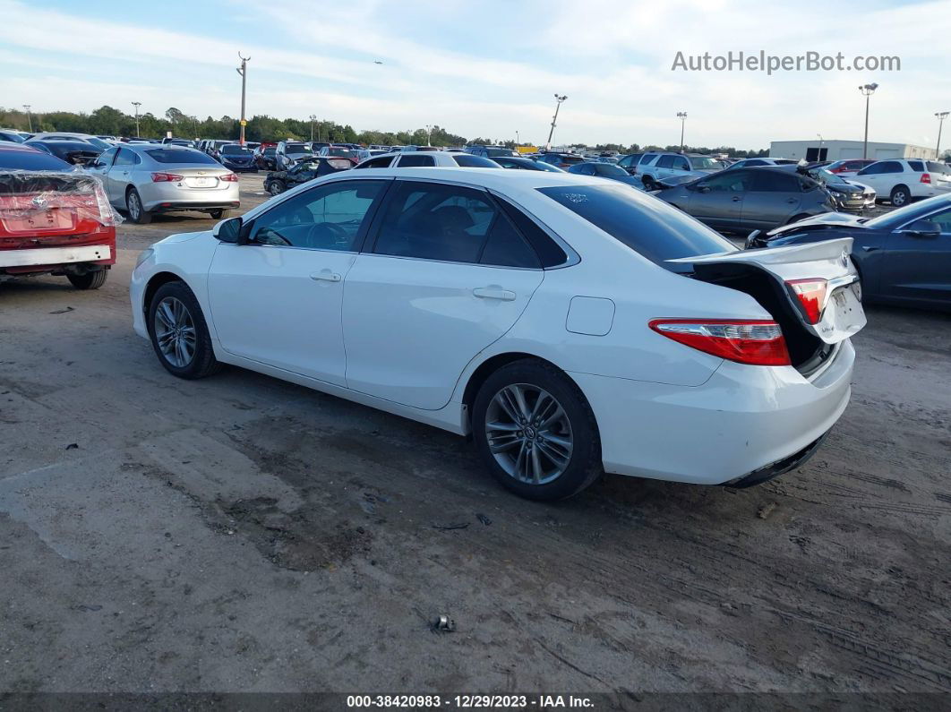 2016 Toyota Camry Se Белый vin: 4T1BF1FK1GU608064