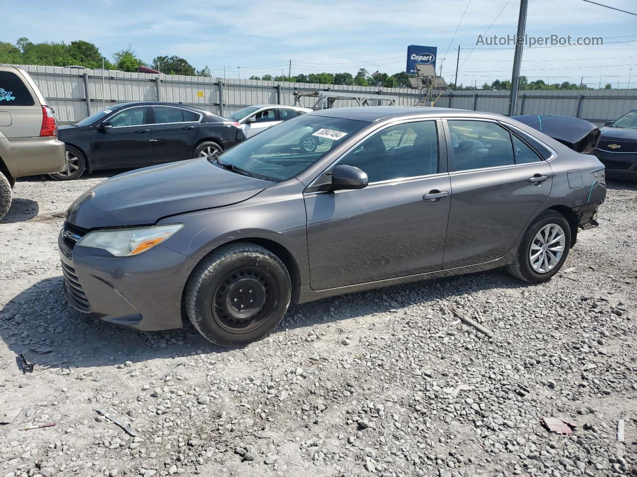 2016 Toyota Camry Le Gray vin: 4T1BF1FK1GU608999