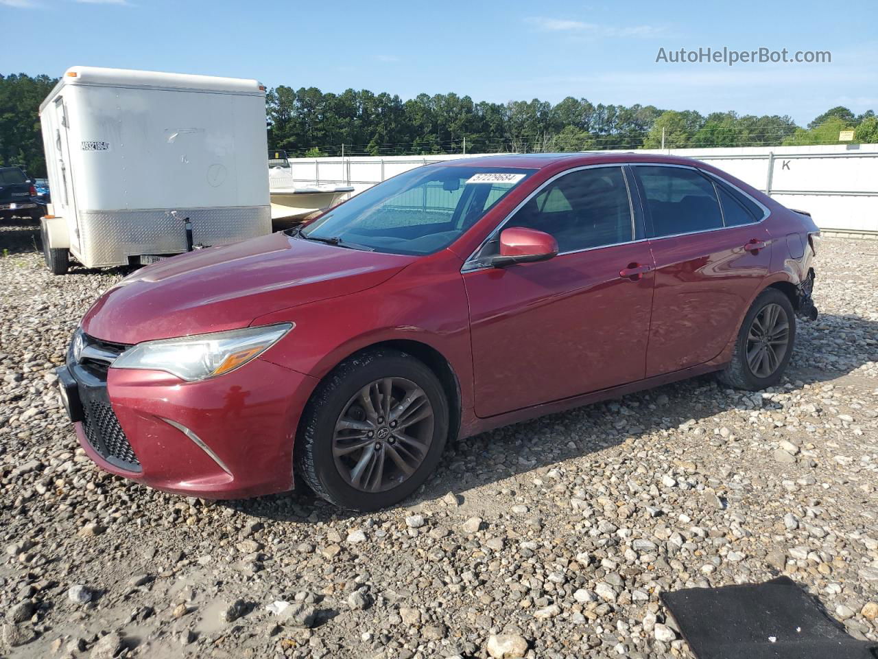 2016 Toyota Camry Le Красный vin: 4T1BF1FK1GU610378