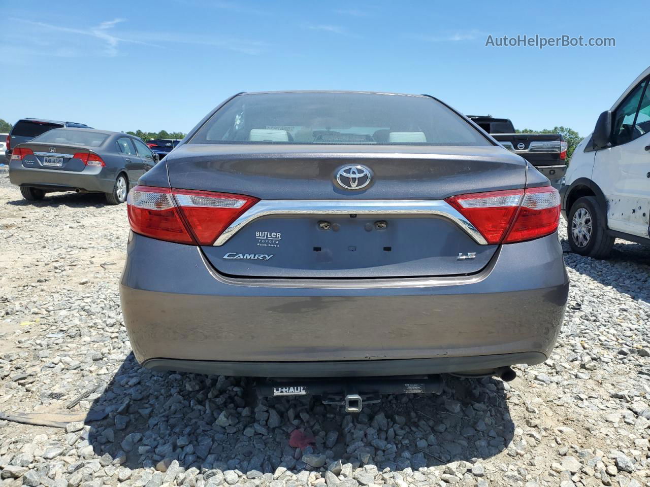 2017 Toyota Camry Le Gray vin: 4T1BF1FK1HU444770