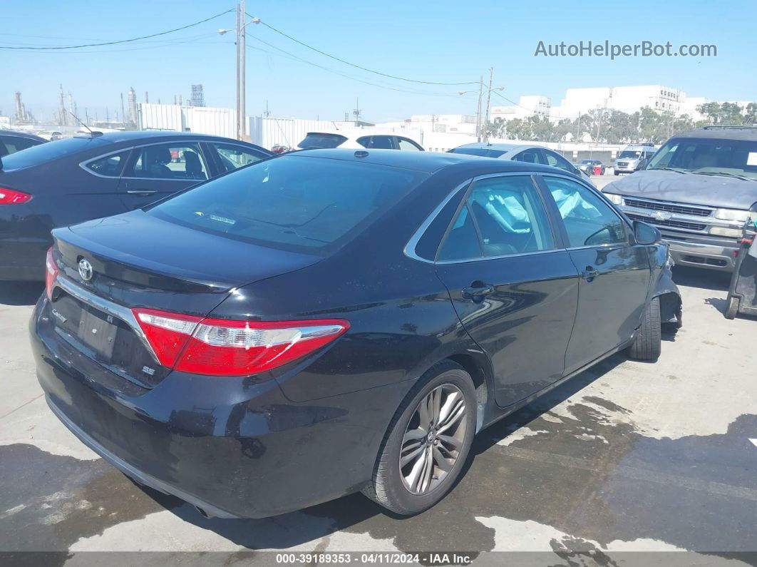 2017 Toyota Camry Se Black vin: 4T1BF1FK1HU449127