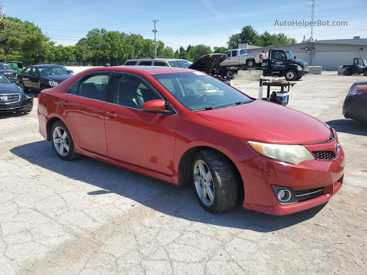 2012 Toyota Camry Base Red vin: 4T1BF1FK2CU517072