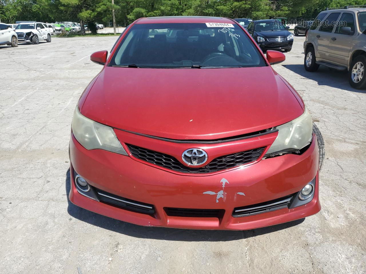 2012 Toyota Camry Base Red vin: 4T1BF1FK2CU517072