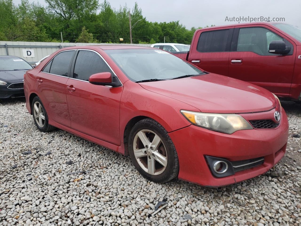 2012 Toyota Camry Base Red vin: 4T1BF1FK2CU527729