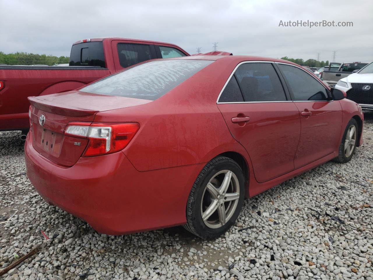 2012 Toyota Camry Base Red vin: 4T1BF1FK2CU527729