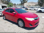 2012 Toyota Camry Le Red vin: 4T1BF1FK2CU530582