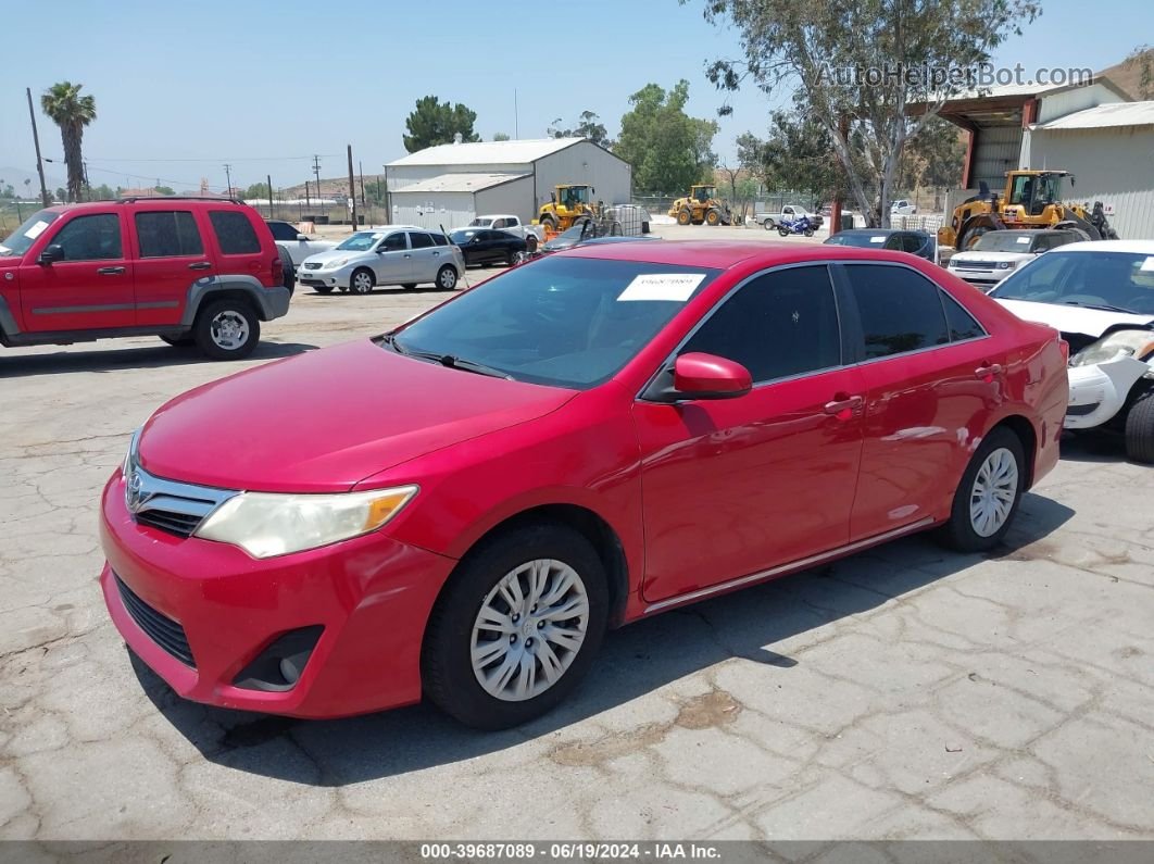 2012 Toyota Camry Le Red vin: 4T1BF1FK2CU530582