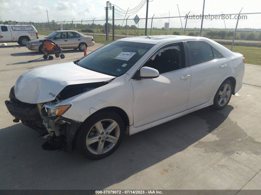 2012 Toyota Camry L/le/se/xle White vin: 4T1BF1FK2CU560729