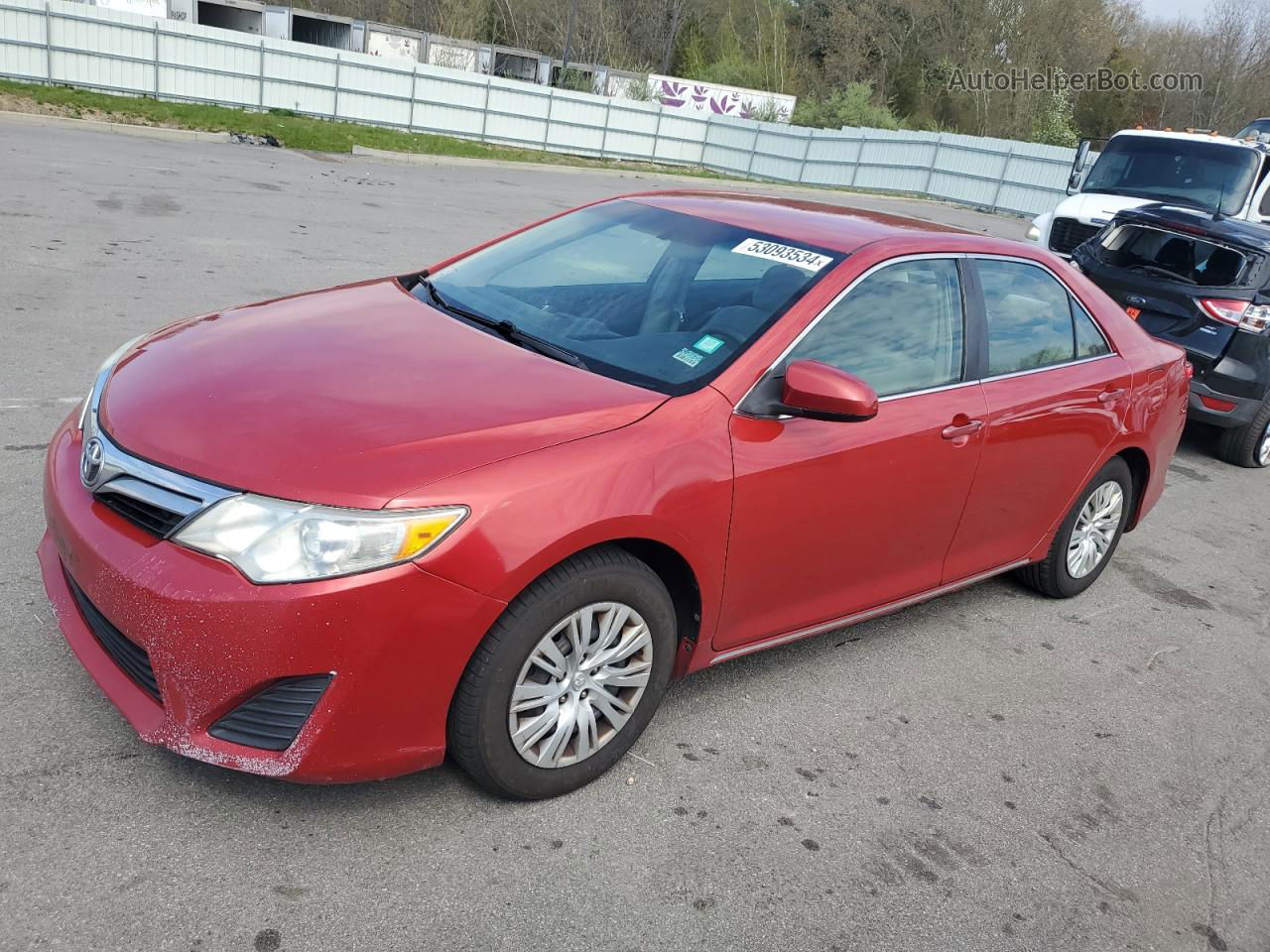 2012 Toyota Camry Base Red vin: 4T1BF1FK2CU567373