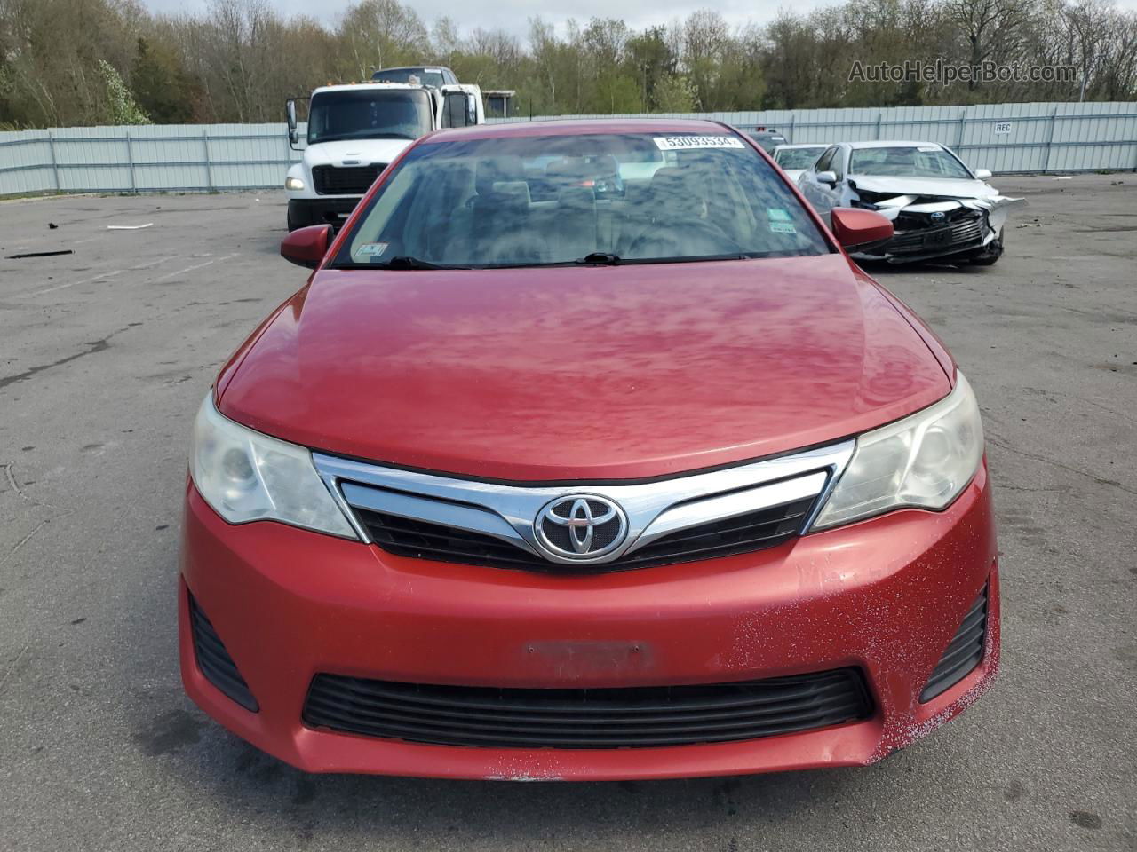 2012 Toyota Camry Base Red vin: 4T1BF1FK2CU567373