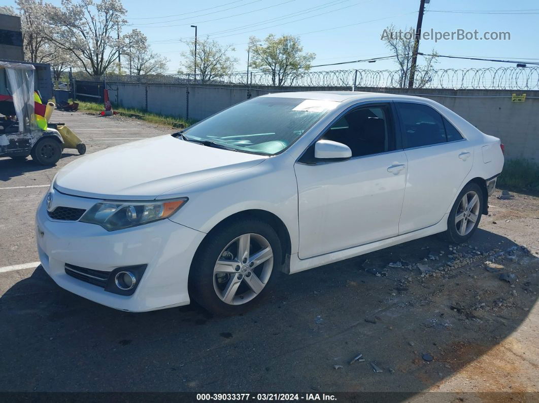 2012 Toyota Camry Se White vin: 4T1BF1FK2CU570872