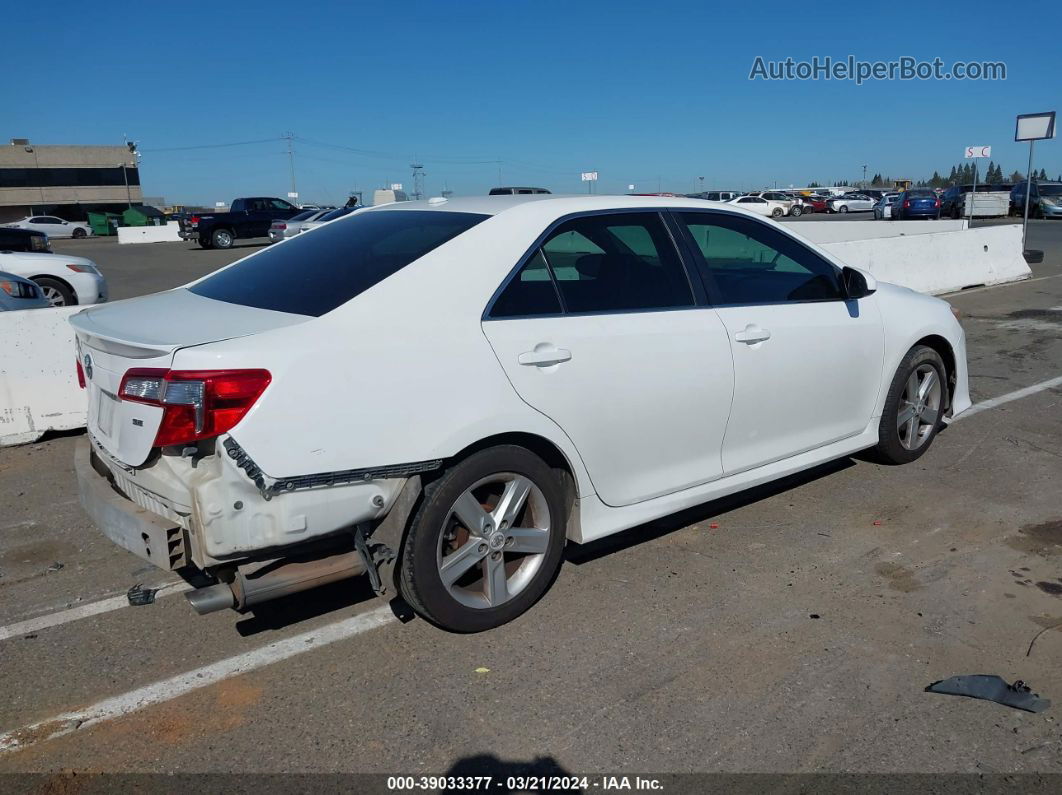 2012 Toyota Camry Se White vin: 4T1BF1FK2CU570872