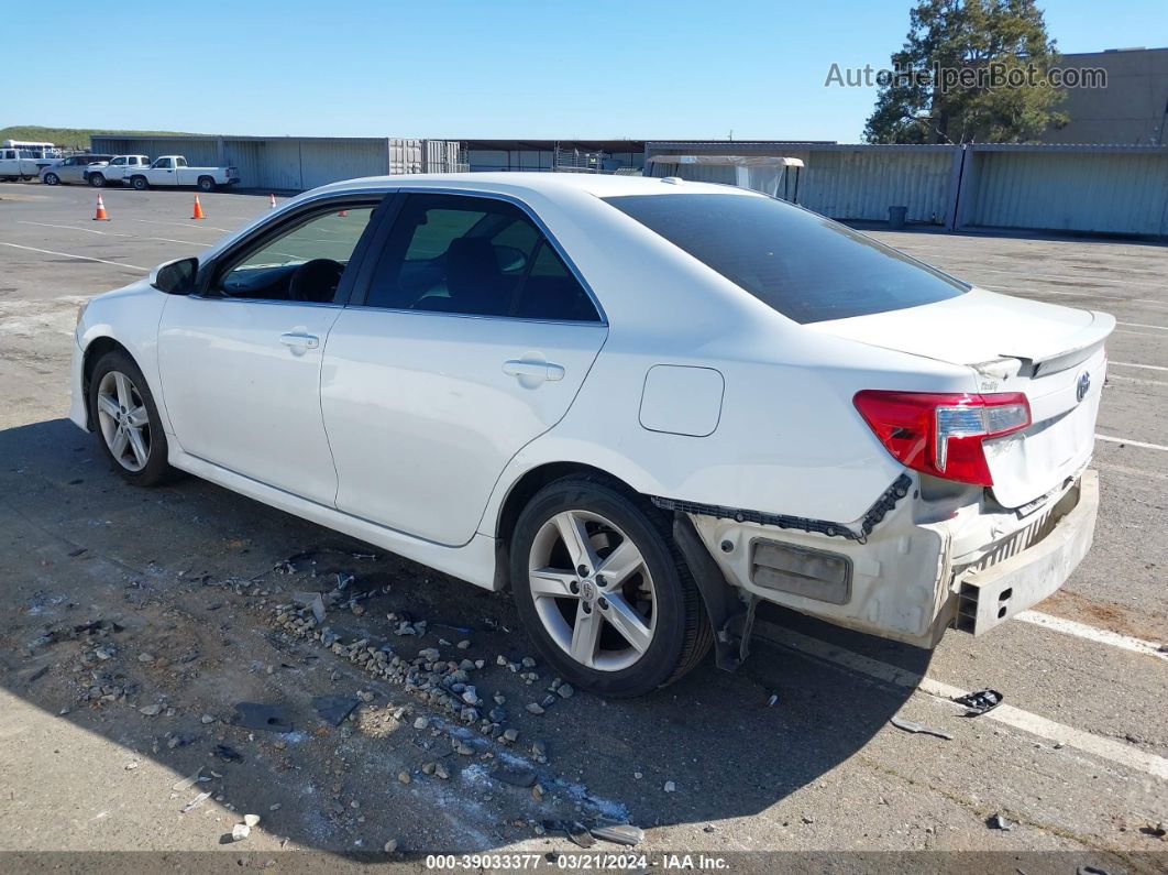 2012 Toyota Camry Se White vin: 4T1BF1FK2CU570872