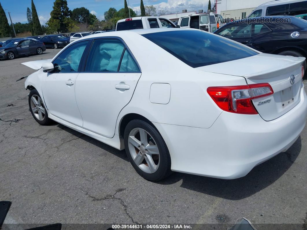 2012 Toyota Camry Se White vin: 4T1BF1FK2CU582469