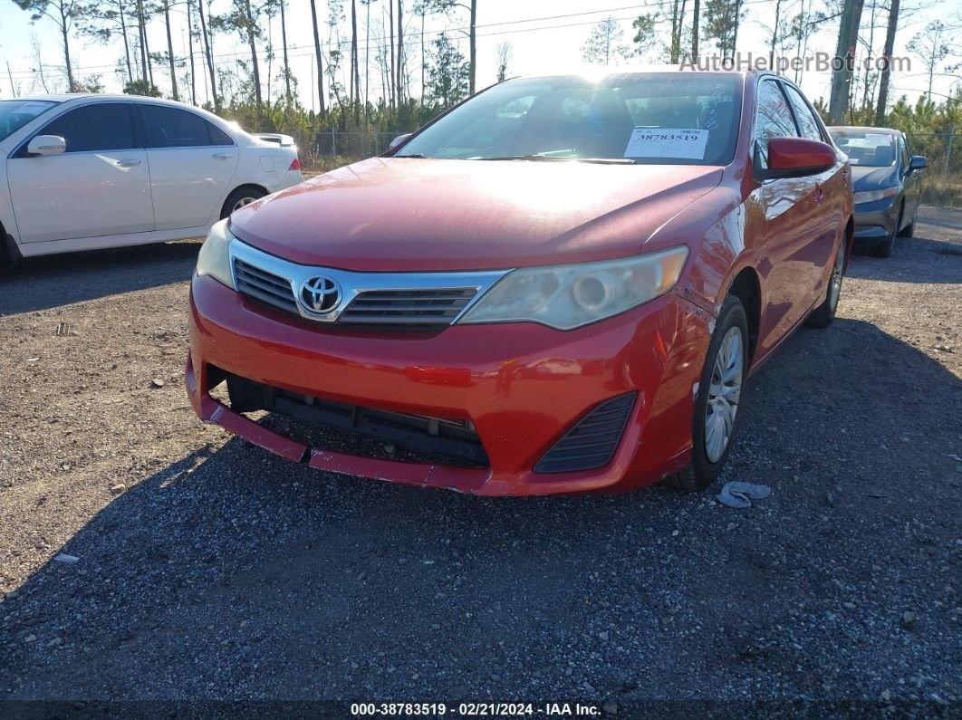 2012 Toyota Camry L Red vin: 4T1BF1FK2CU597389