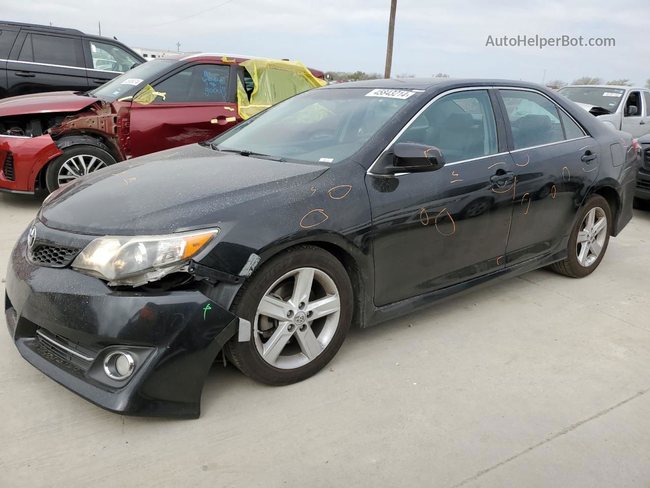 2013 Toyota Camry L Black vin: 4T1BF1FK2DU243356