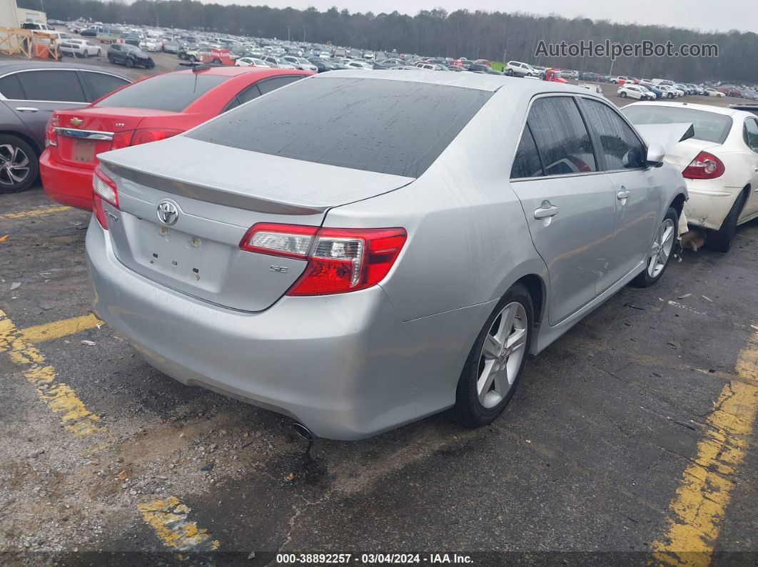 2014 Toyota Camry Se Silver vin: 4T1BF1FK2EU416357