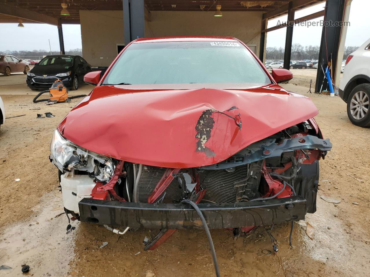 2014 Toyota Camry L Red vin: 4T1BF1FK2EU756818