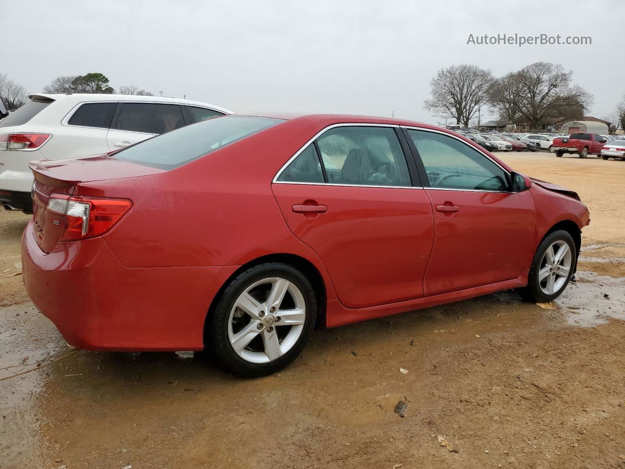 2014 Toyota Camry L Red vin: 4T1BF1FK2EU756818