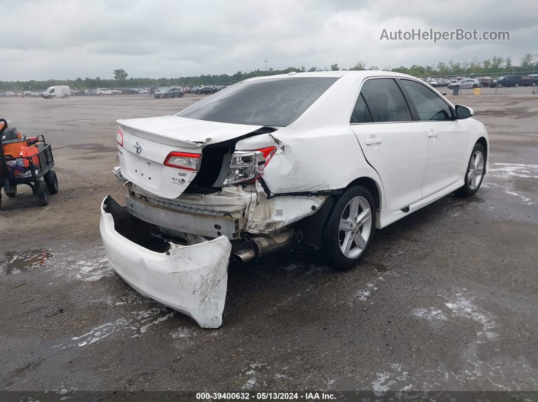 2014 Toyota Camry Se White vin: 4T1BF1FK2EU806083