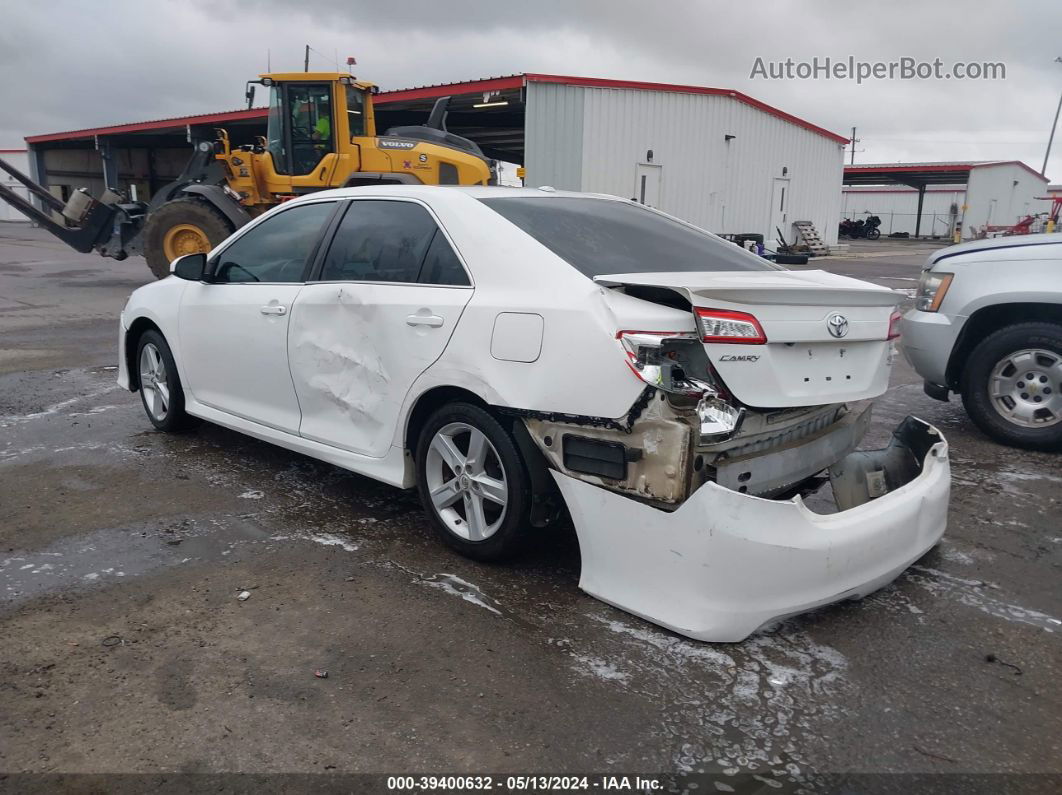 2014 Toyota Camry Se White vin: 4T1BF1FK2EU806083