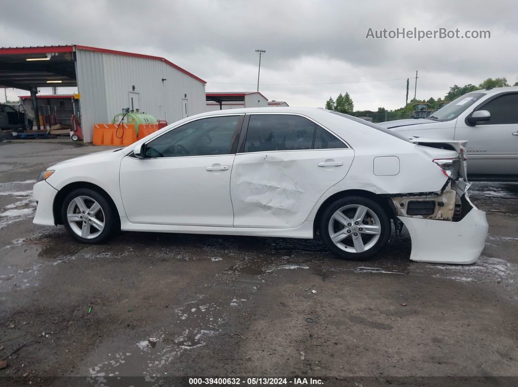 2014 Toyota Camry Se White vin: 4T1BF1FK2EU806083