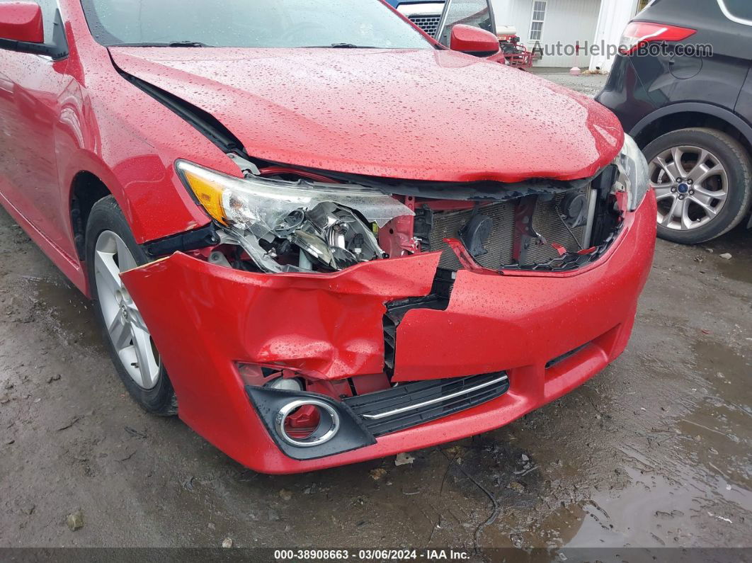 2014 Toyota Camry Se Red vin: 4T1BF1FK2EU809064