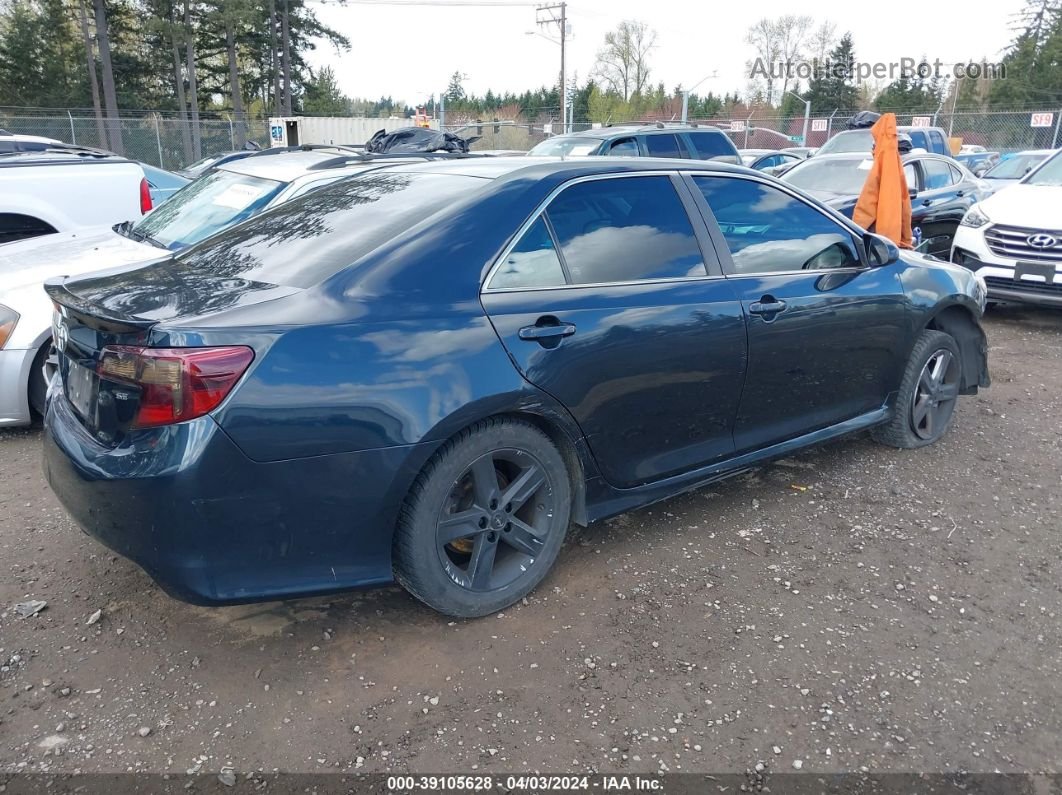 2014 Toyota Camry Se Dark Blue vin: 4T1BF1FK2EU843263