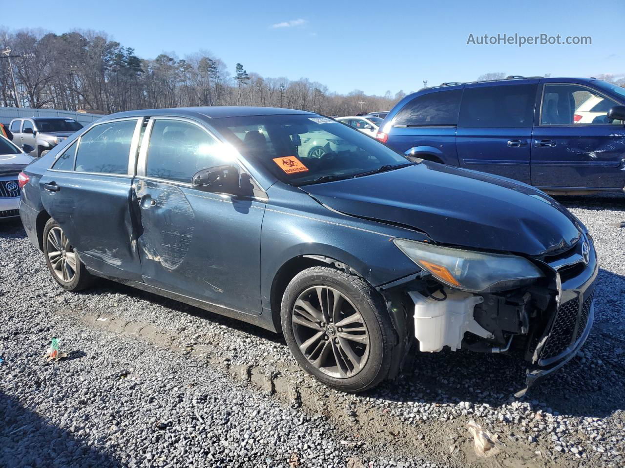 2016 Toyota Camry Le Черный vin: 4T1BF1FK2GU117468