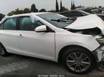 2016 Toyota Camry Xle/se/le/xse White vin: 4T1BF1FK2GU124906