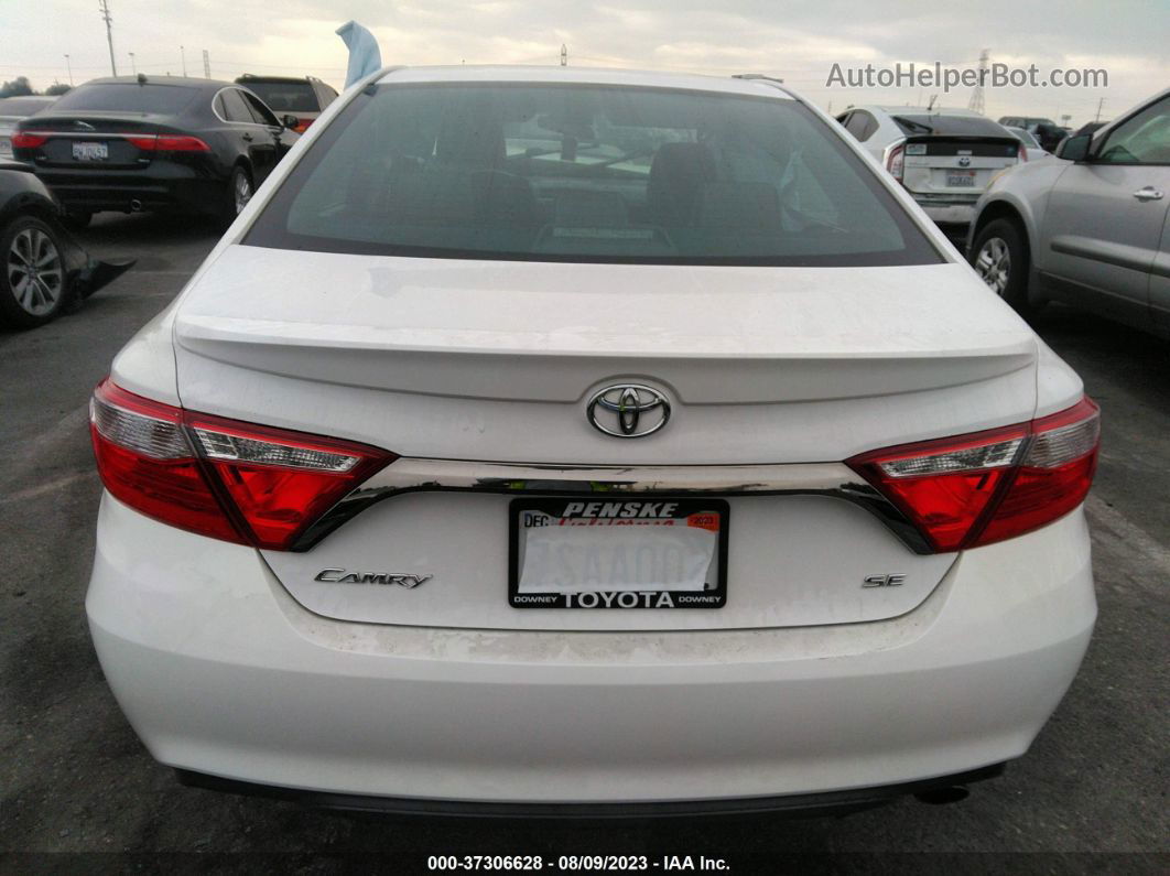 2016 Toyota Camry Xle/se/le/xse White vin: 4T1BF1FK2GU124906