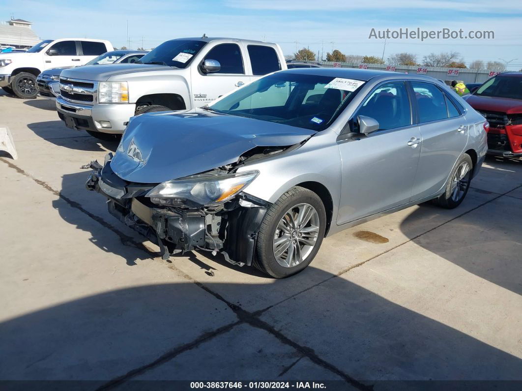 2016 Toyota Camry Se Silver vin: 4T1BF1FK2GU182594