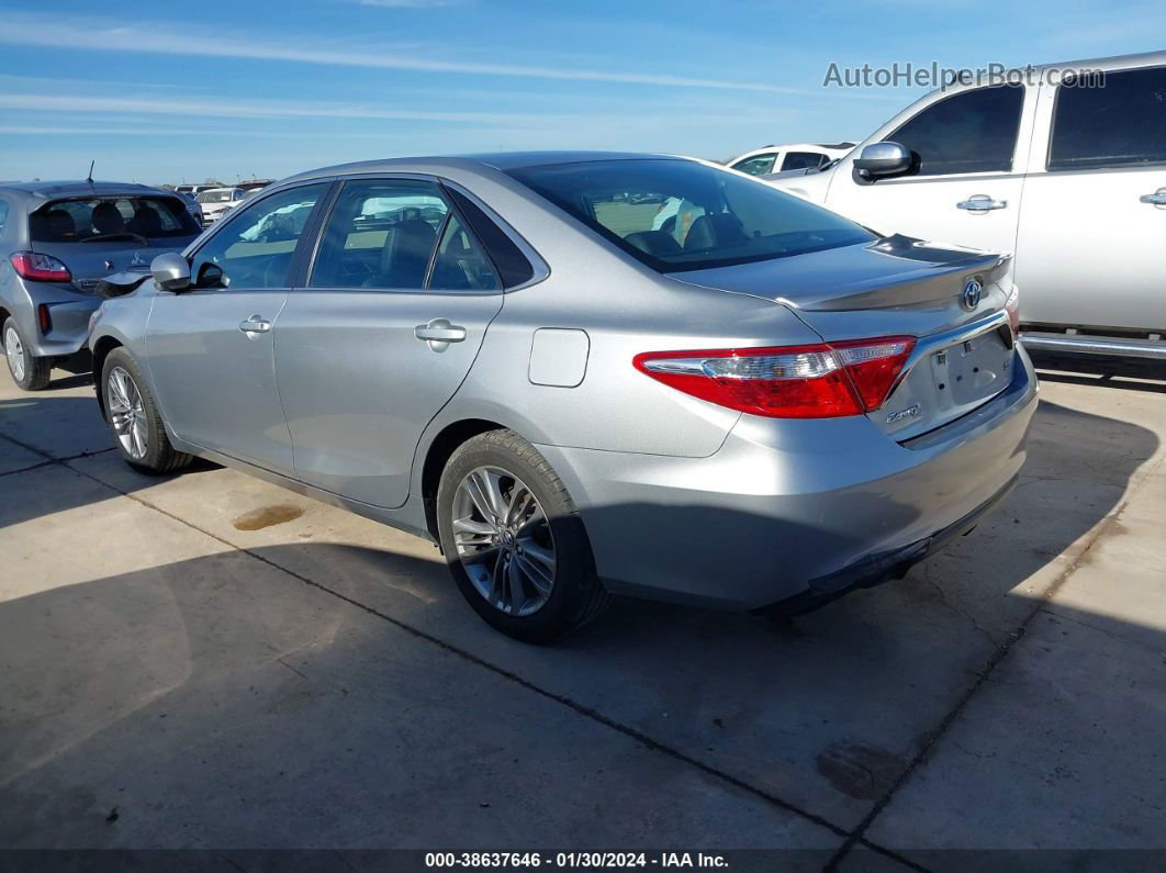 2016 Toyota Camry Se Silver vin: 4T1BF1FK2GU182594