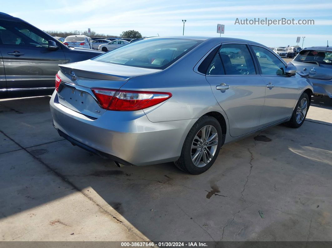 2016 Toyota Camry Se Silver vin: 4T1BF1FK2GU182594