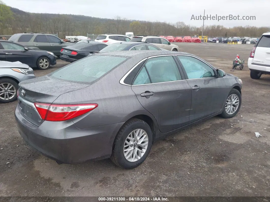 2016 Toyota Camry Le Gray vin: 4T1BF1FK2GU193613