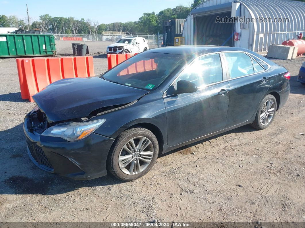 2016 Toyota Camry Se Black vin: 4T1BF1FK2GU212502