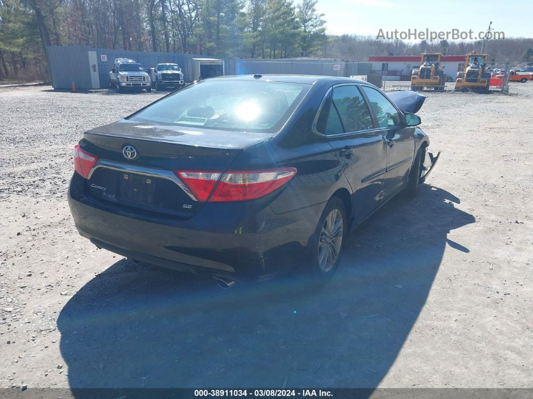 2016 Toyota Camry Se Black vin: 4T1BF1FK2GU228134