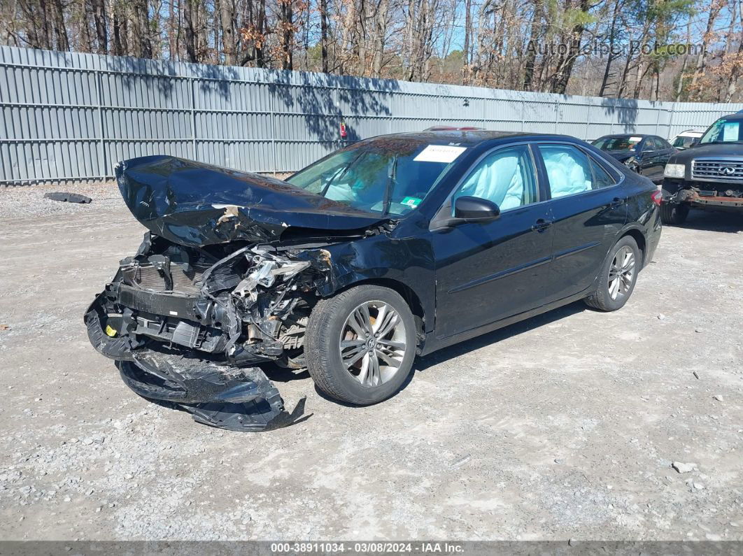 2016 Toyota Camry Se Black vin: 4T1BF1FK2GU228134