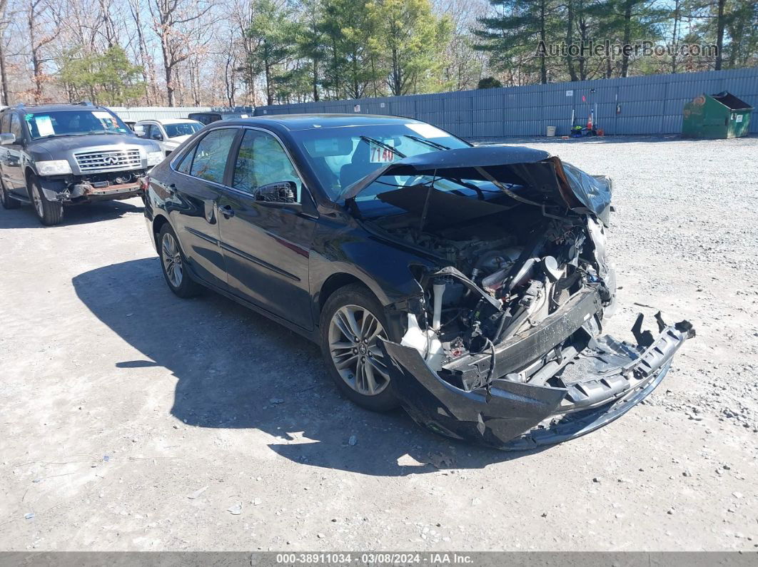 2016 Toyota Camry Se Black vin: 4T1BF1FK2GU228134