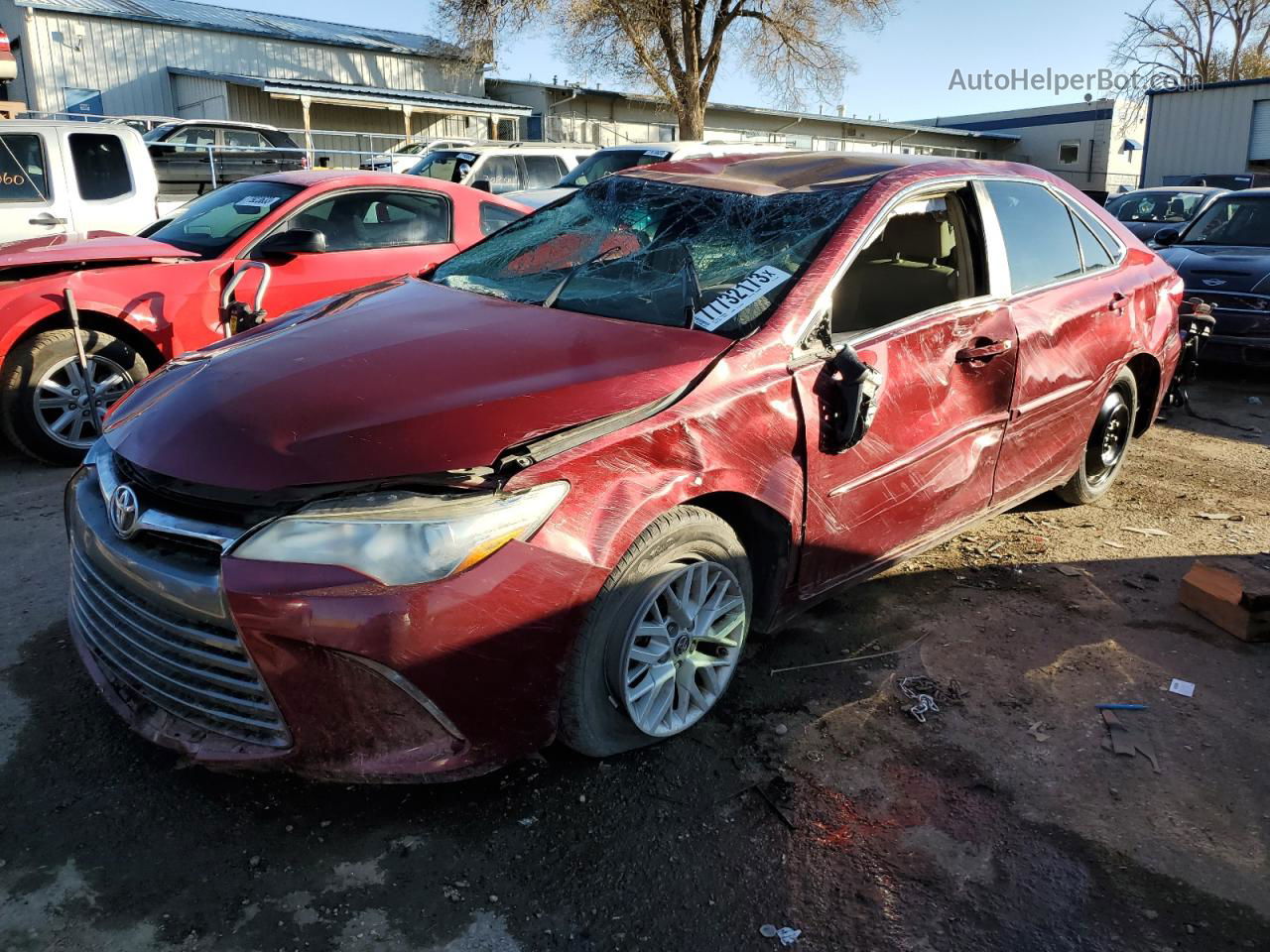 2016 Toyota Camry Le Burgundy vin: 4T1BF1FK2GU511200