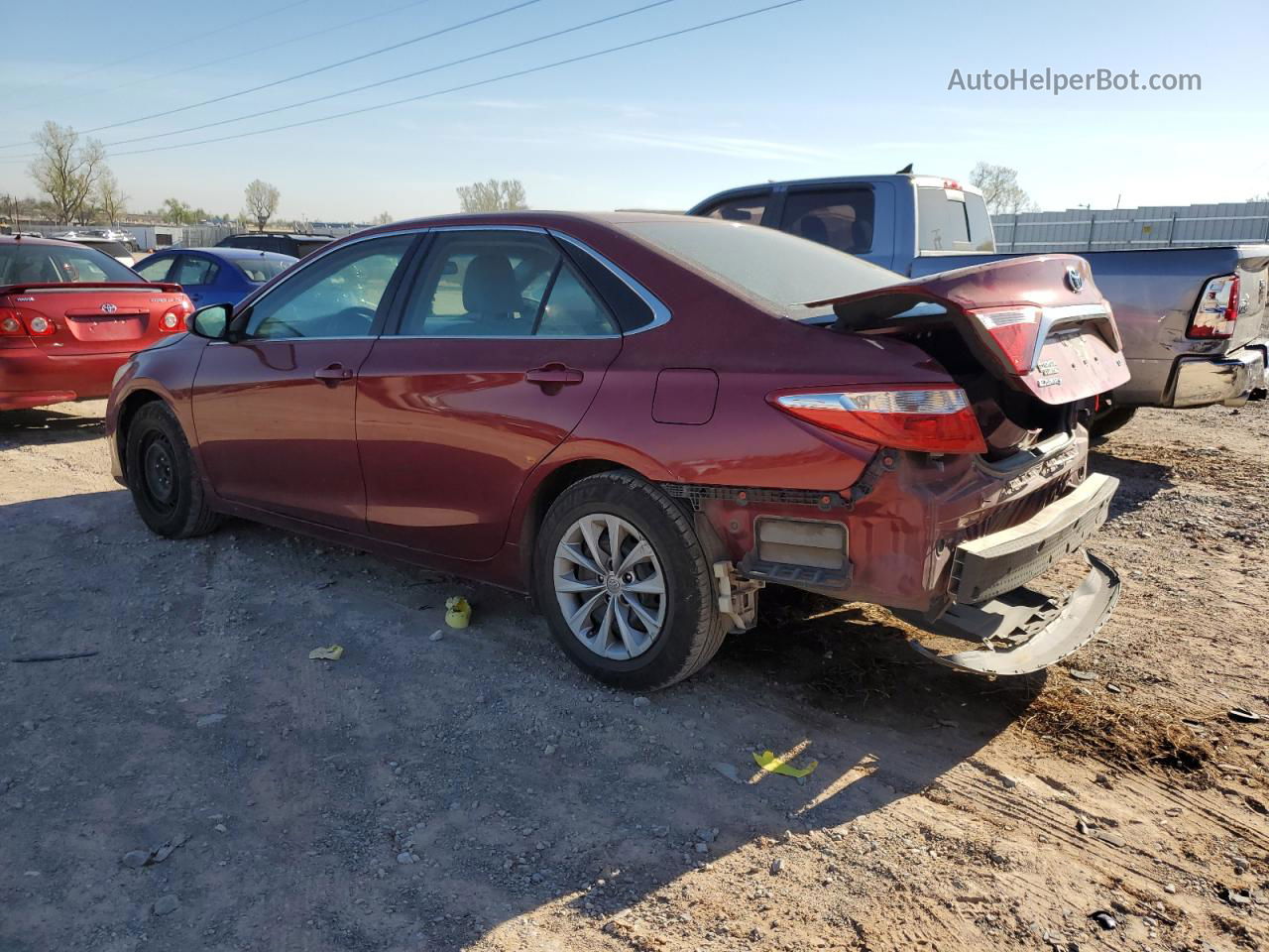 2016 Toyota Camry Le Burgundy vin: 4T1BF1FK2GU546402