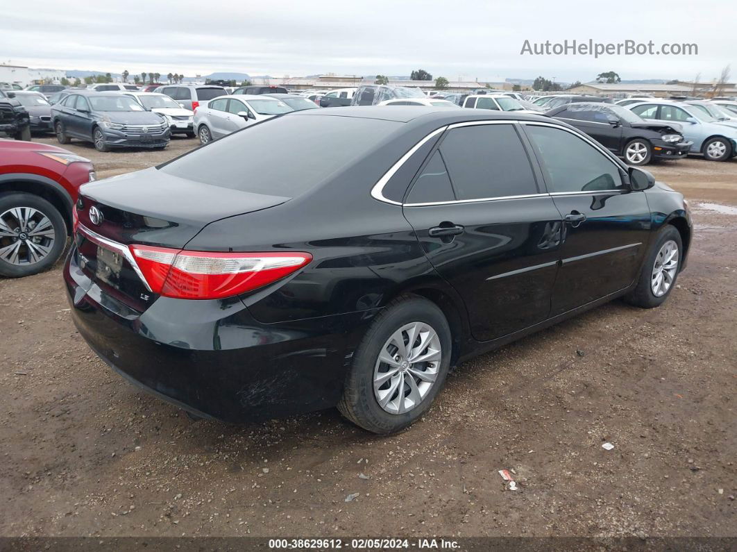 2016 Toyota Camry Le Black vin: 4T1BF1FK2GU563765