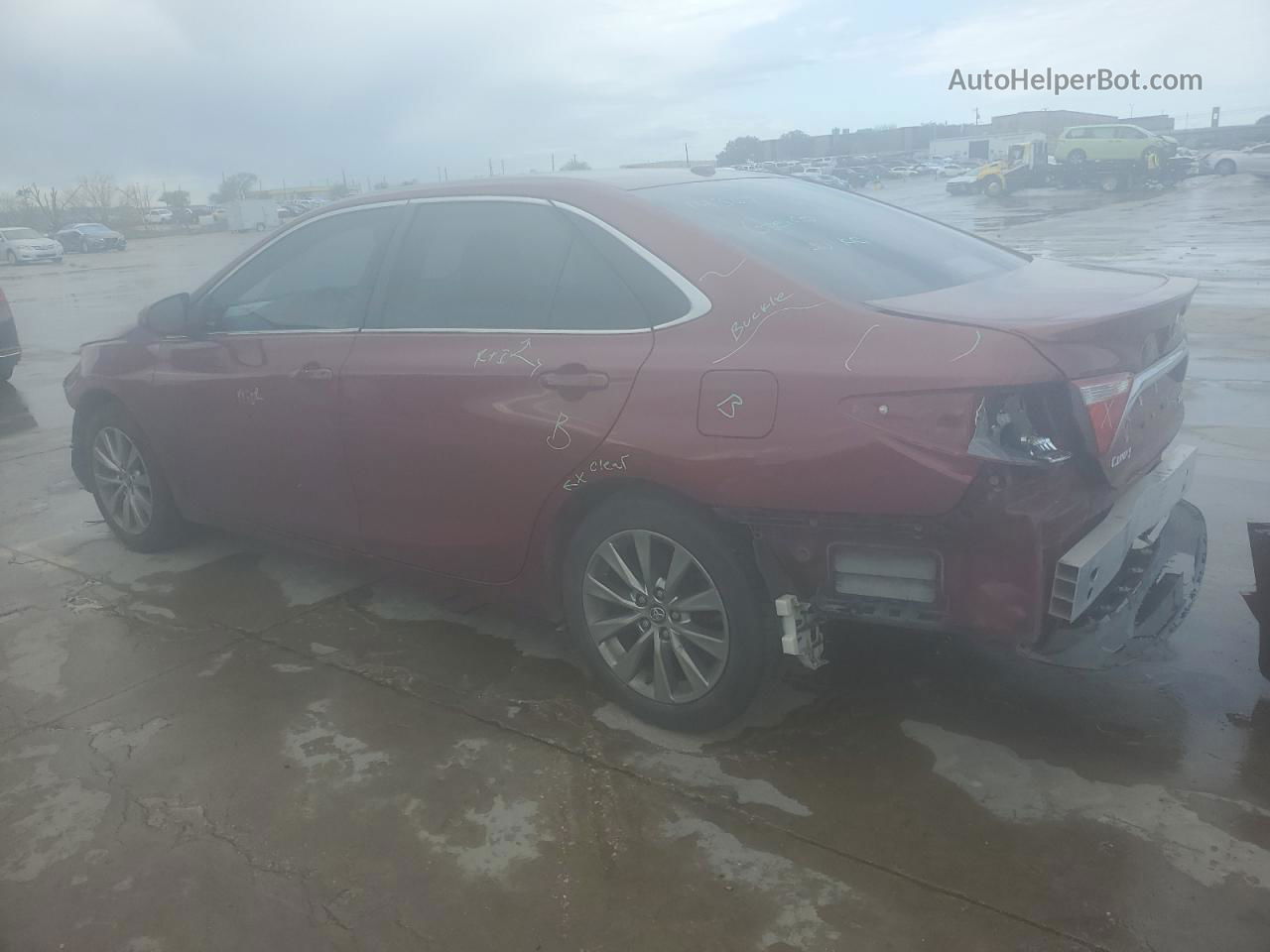 2016 Toyota Camry Le Бордовый vin: 4T1BF1FK2GU576225