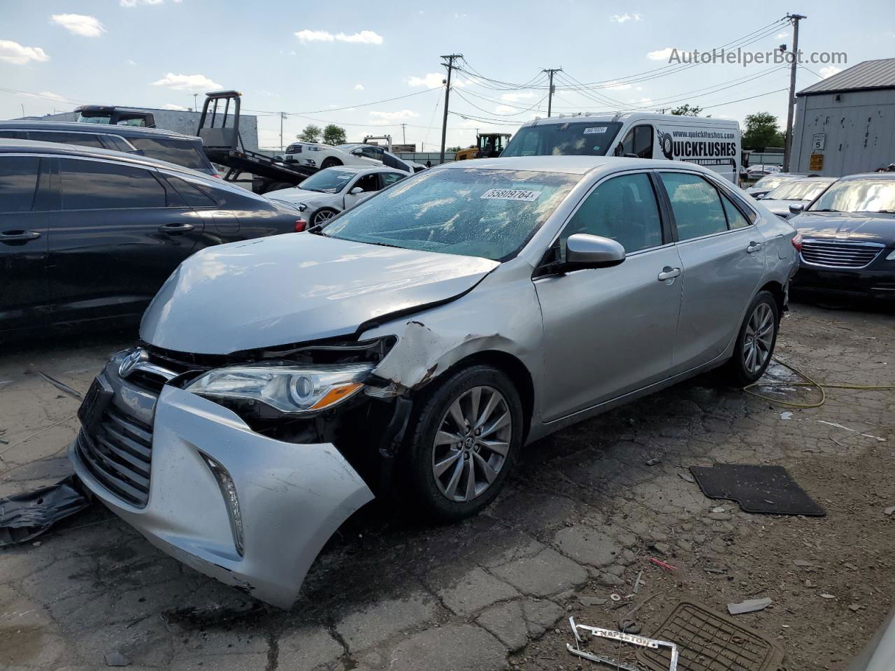 2016 Toyota Camry Le Silver vin: 4T1BF1FK2GU593185