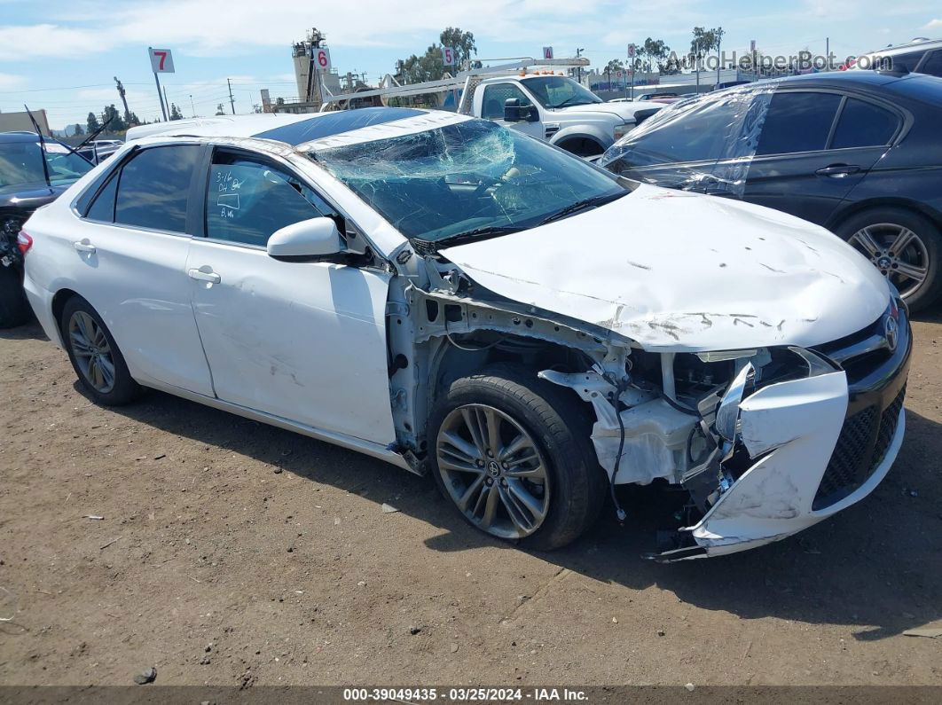 2017 Toyota Camry Se White vin: 4T1BF1FK2HU375832