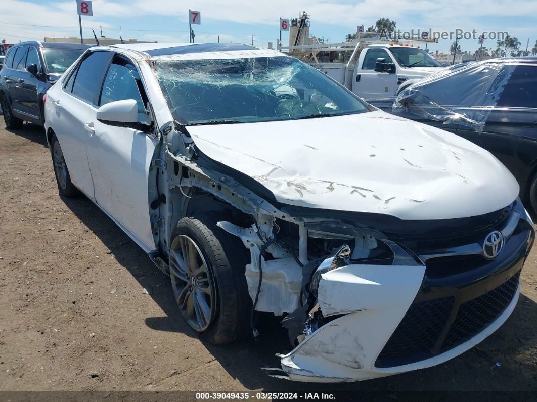 2017 Toyota Camry Se White vin: 4T1BF1FK2HU375832