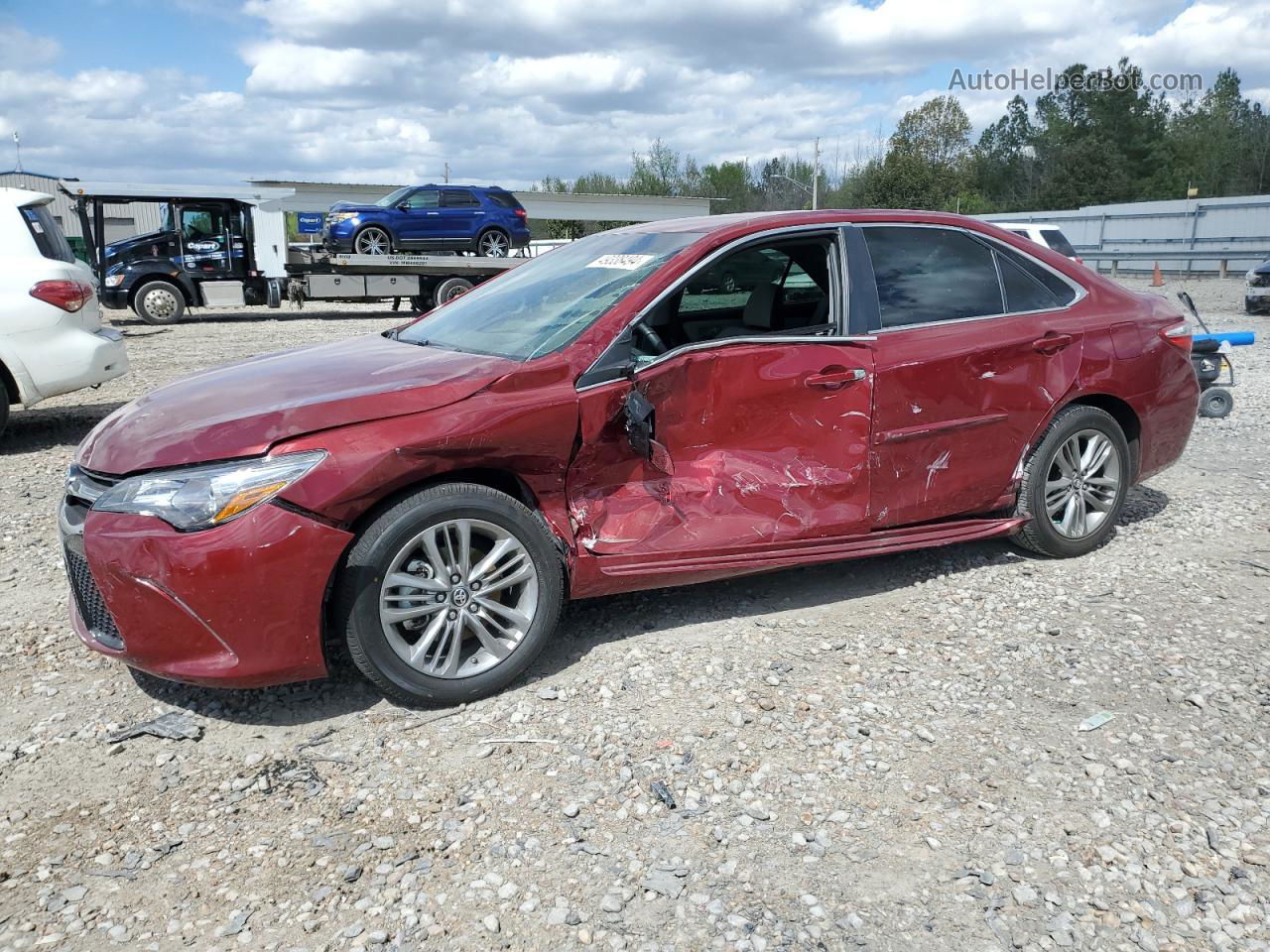 2017 Toyota Camry Le Red vin: 4T1BF1FK2HU657369