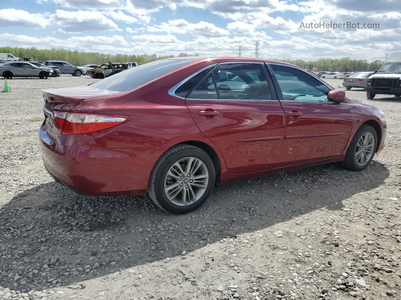 2017 Toyota Camry Le Red vin: 4T1BF1FK2HU657369