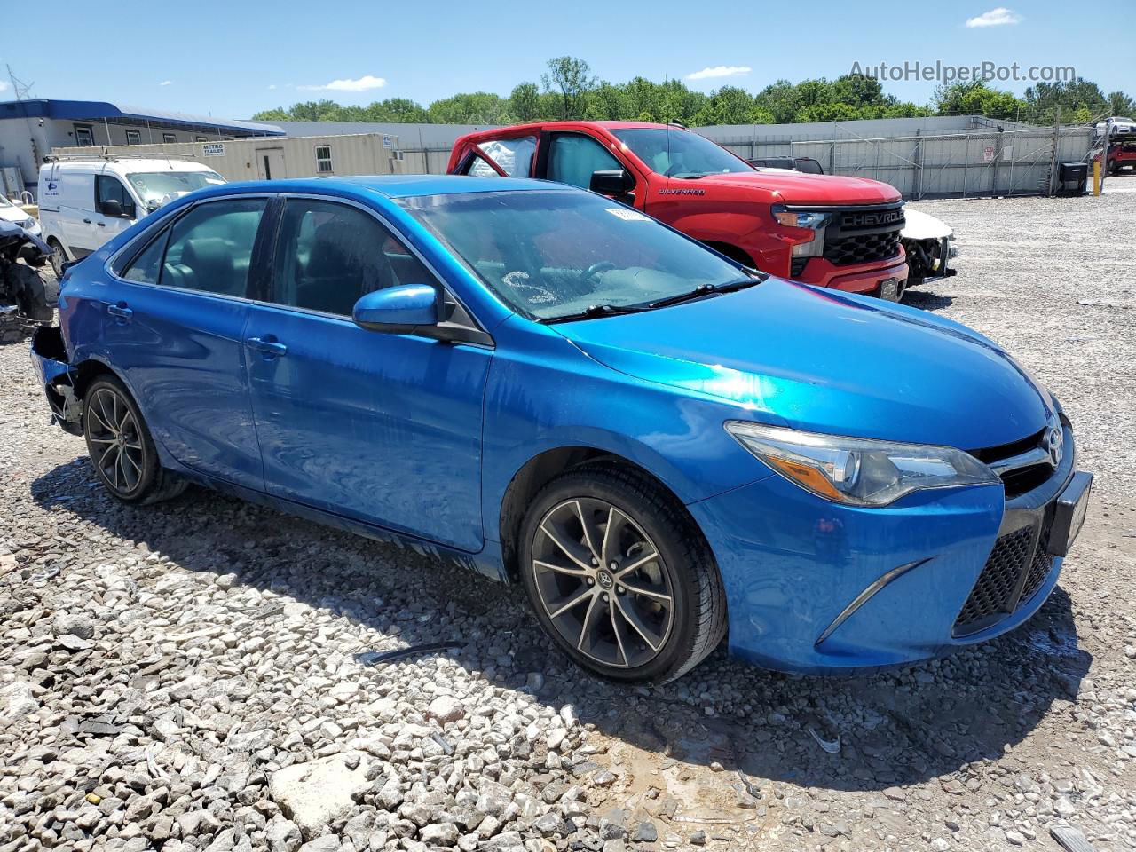 2017 Toyota Camry Le Blue vin: 4T1BF1FK2HU662605