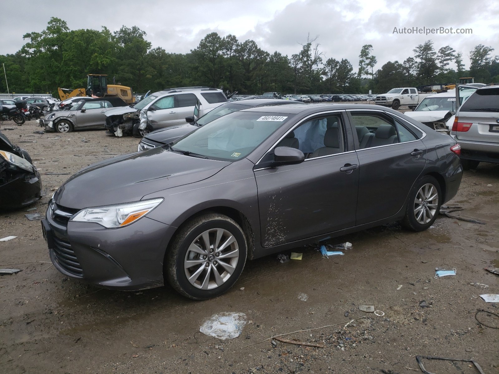 2017 Toyota Camry Le Gray vin: 4T1BF1FK2HU731776